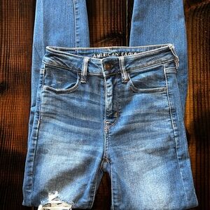 American Eagle Outfitters Women's Blue Skinny Jeggings